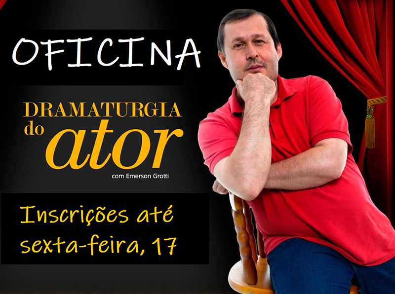 Cultura de Paraguaçu oferece Oficina “A Dramaturgia do Ator”