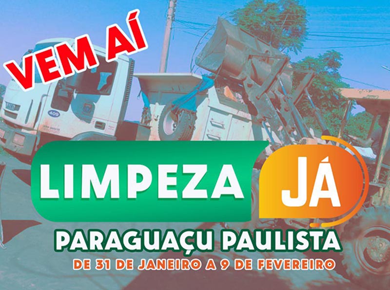 Prefeitura realizará mutirão de limpeza em todos os bairros de Paraguaçu