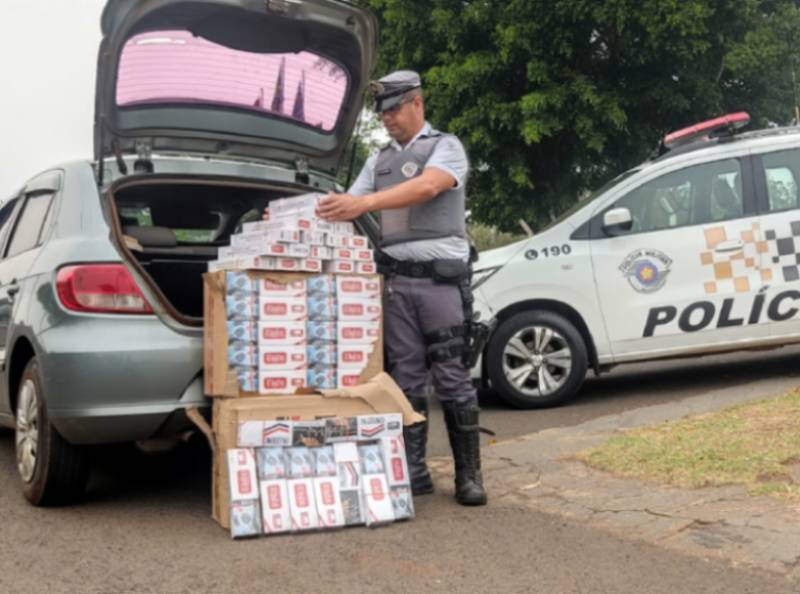 Polícia Rodoviária apreende cerca de mil maços de cigarros contrabandeados em rodovia de Palmital