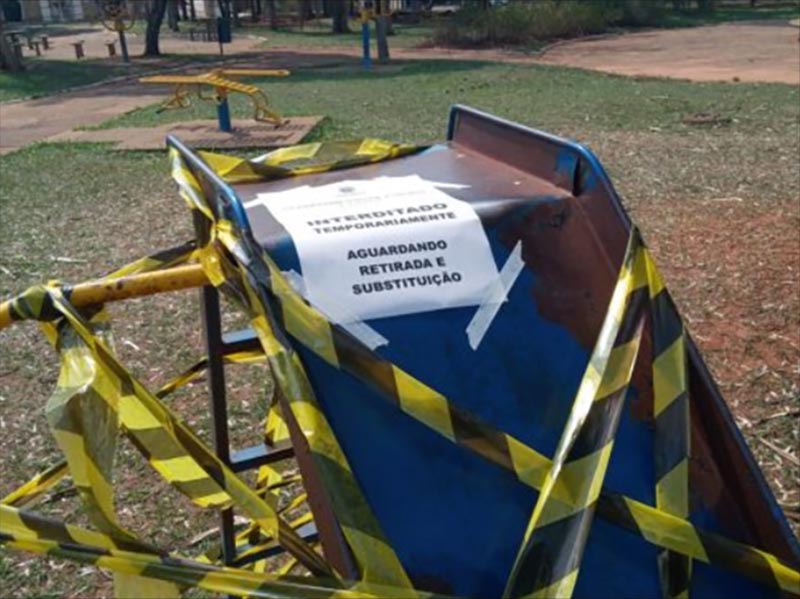 Prefeitura interdita equipamentos do parque e academia ao ar livre na Praça do Panambi