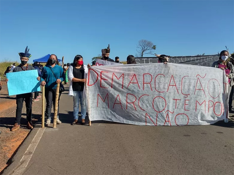 Indígenas do interior de SP voltam a protestar contra projeto que dificulta demarcação de terras