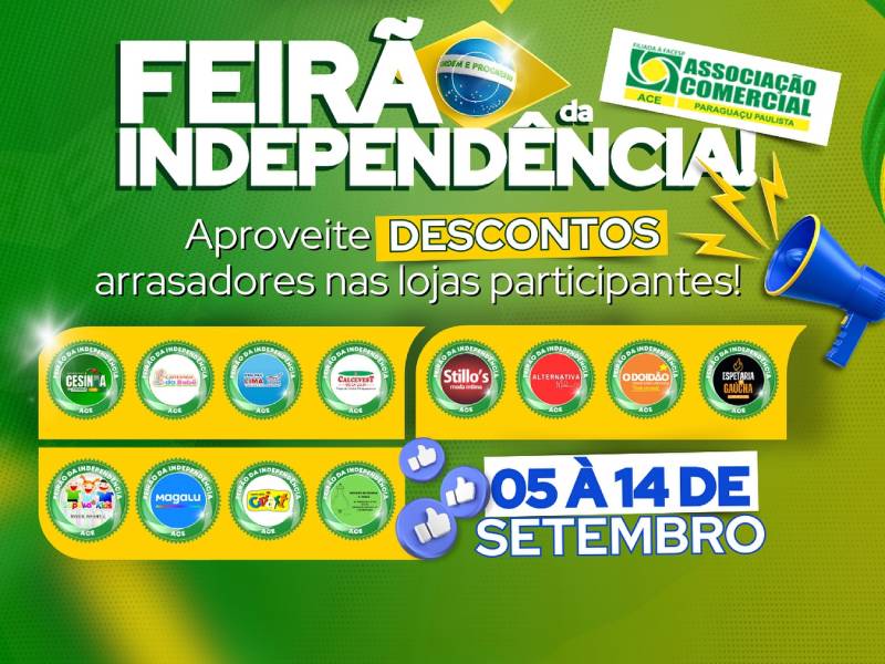 Tem início o Feirão da Independência com descontos de tirar o fôlego em Paraguaçu Paulista