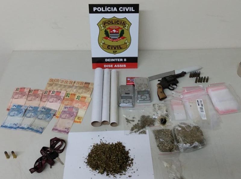 Polícia prende jovem suspeito de promover 'delivery de drogas' em Assis