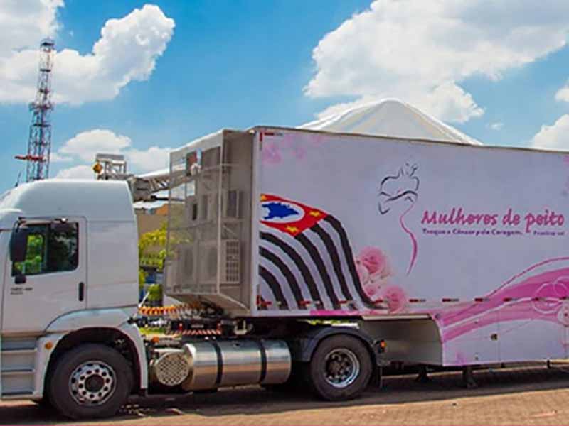 Carreta da mamografia estará em Paraguaçu de 2 a 7 de dezembro