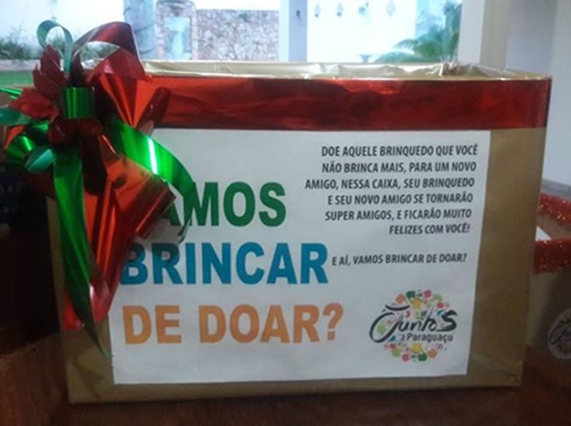 ONG Juntos Paraguaçu lança a Campanha Vamos Brincar de Doar 2019