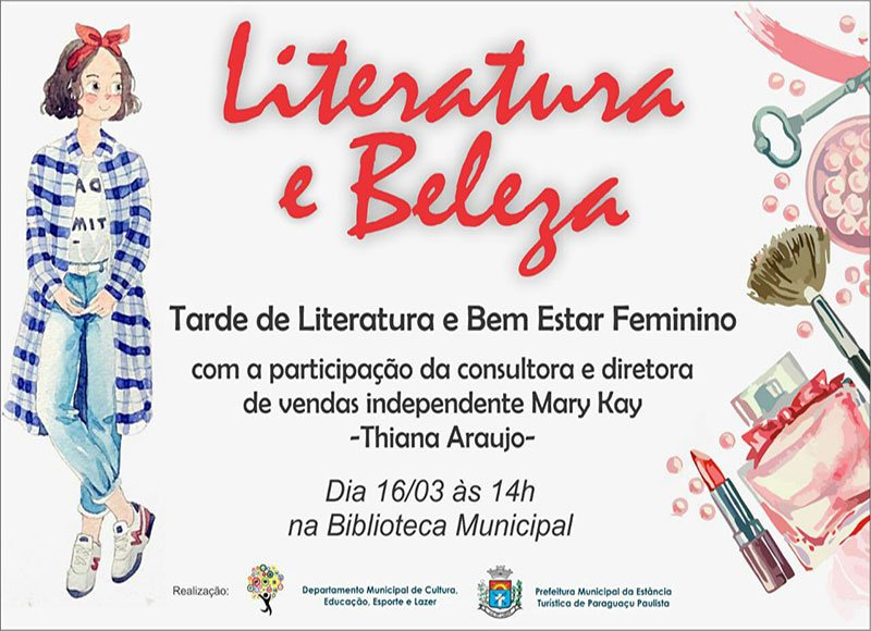 Tarde de literatura e bem estar feminino acontecem nesta sexta na Biblioteca Municipal