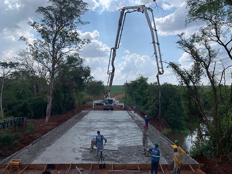 Reconstrução da Ponte de Roseta passa pela fase de concretagem