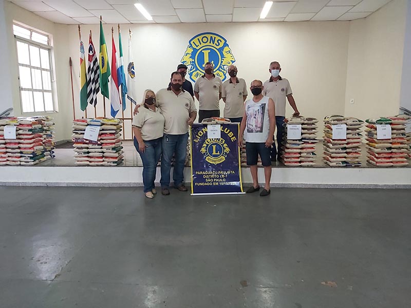 Lions Clube realiza a entrega de mais de 1.600 quilos de arroz para entidades locais