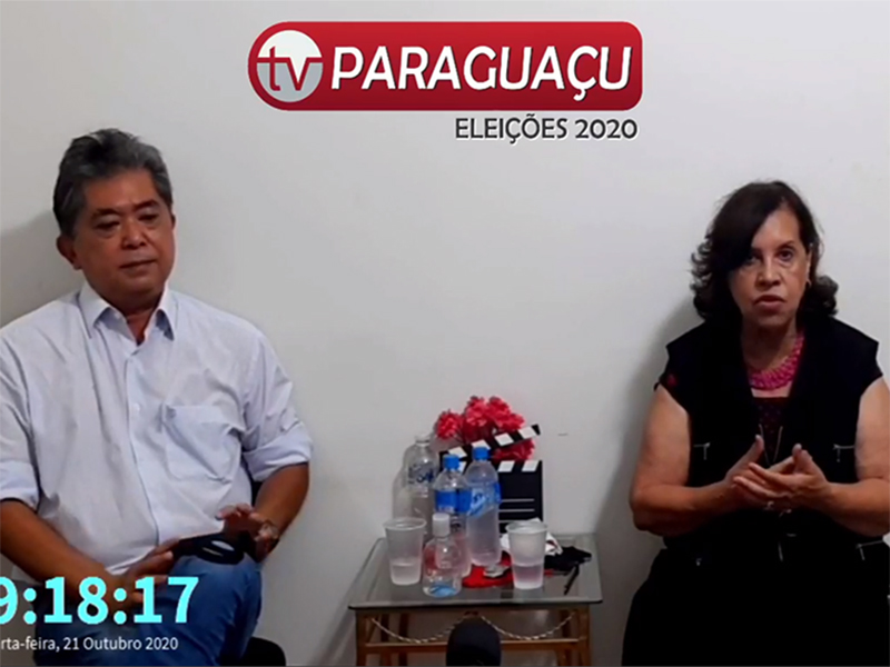 Entrevista com Almira Garms e César Kikei, candidatos a prefeito e vice