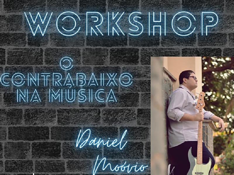 Músico paraguaçuense promove workshop sobre 'o contrabaixo na música'