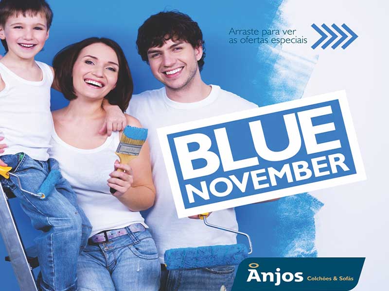 O Novembro Black da Anjos é Blue!