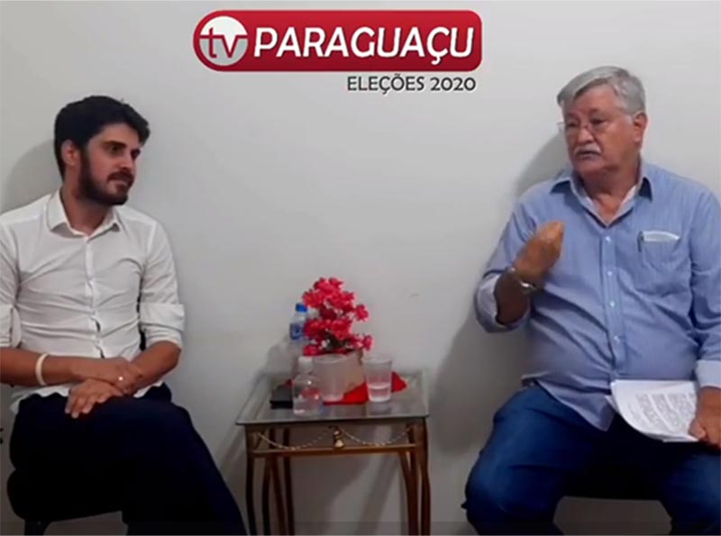 Entrevista com os candidatos a prefeito e vice Dr. Edson e Peter