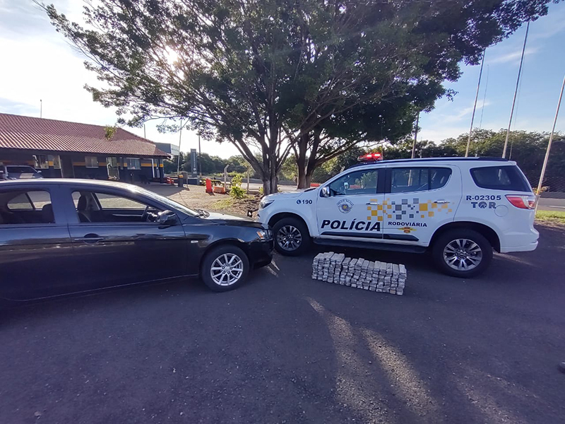 Homem é preso transportando quase 100kg de maconha em rodovia de Paraguaçu